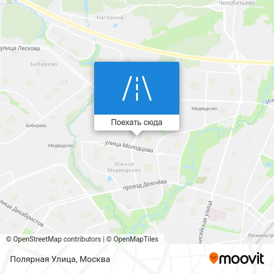 Карта Полярная Улица
