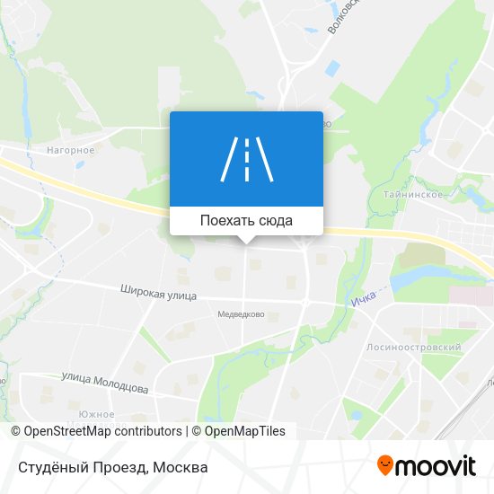 Карта Студёный Проезд