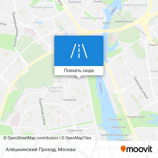 Карта Алёшкинский Проезд
