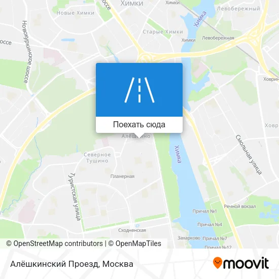 Карта Алёшкинский Проезд