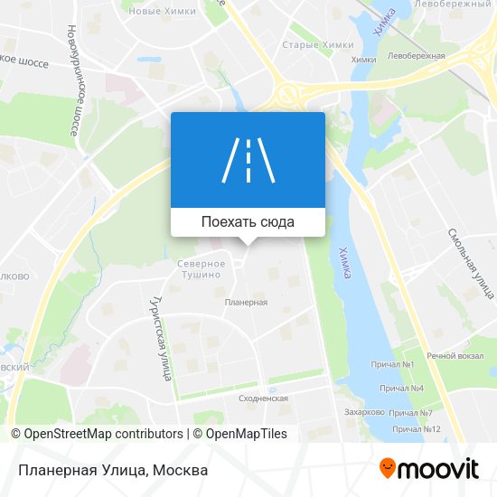 Карта Планерная Улица