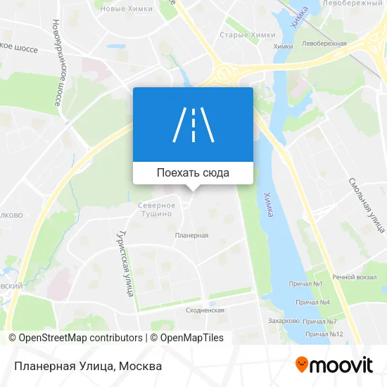 Карта Планерная Улица