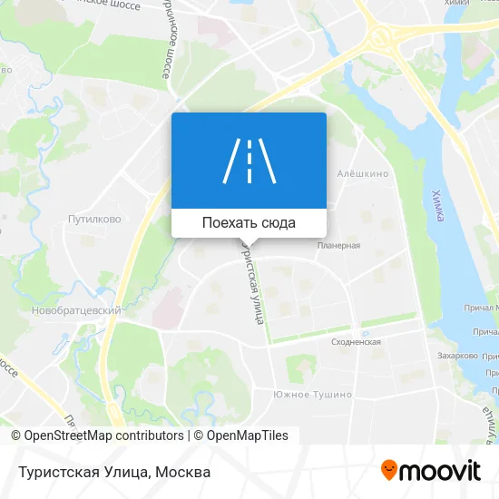 Карта Туристская Улица