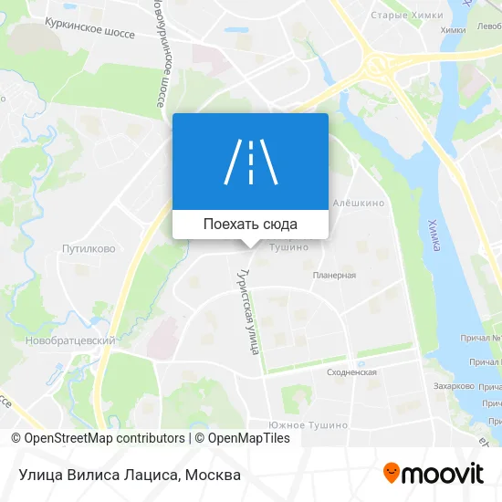 Карта Улица Вилиса Лациса