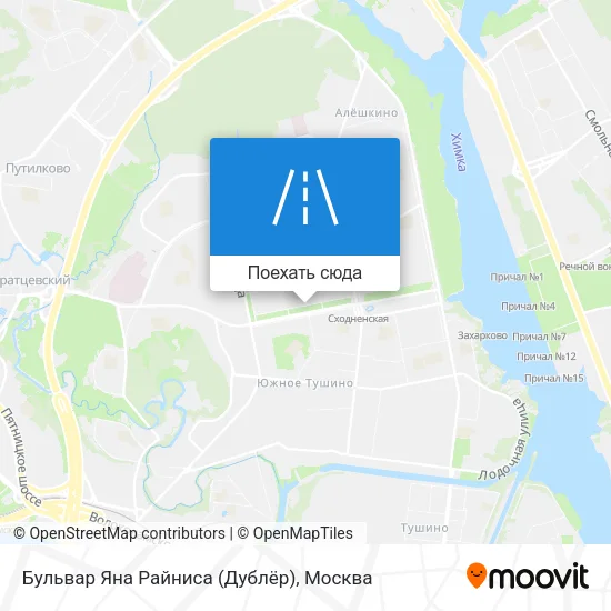 Карта Бульвар Яна Райниса (Дублёр)