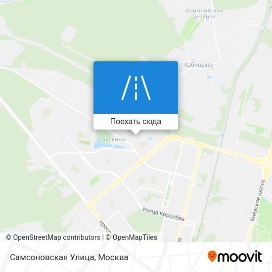 Карта Самсоновская Улица