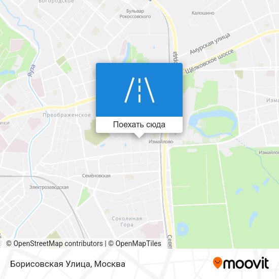 Карта Борисовская Улица