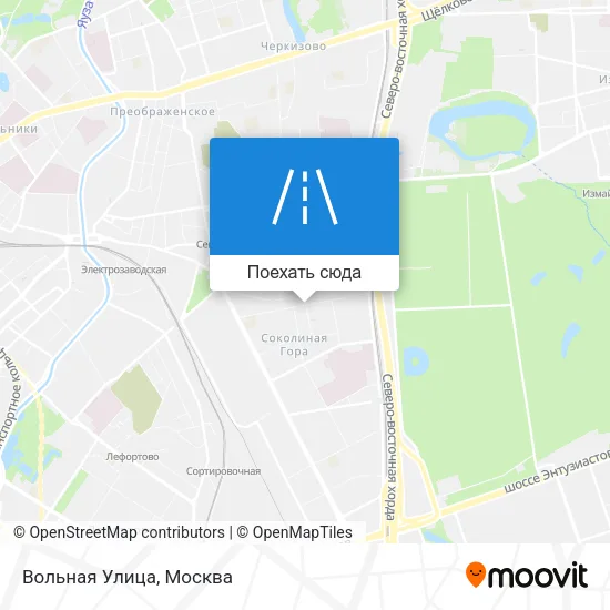 Карта Вольная Улица