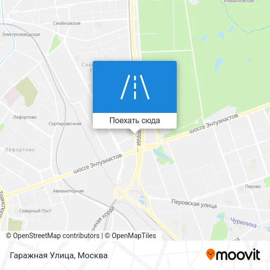 Карта Гаражная Улица