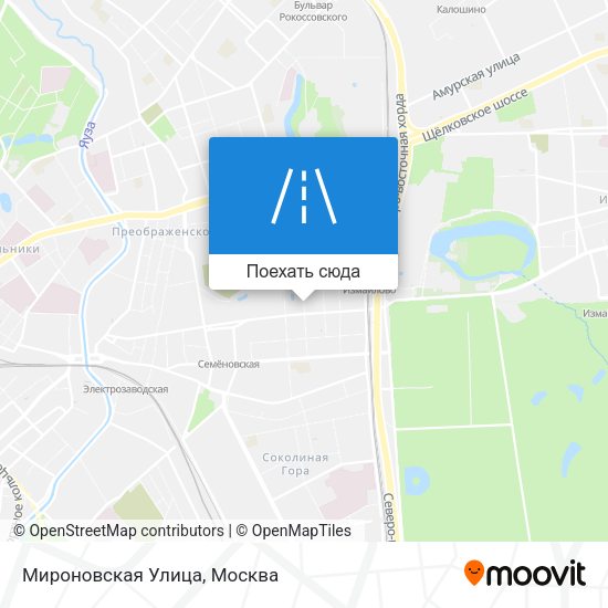 Карта Мироновская Улица