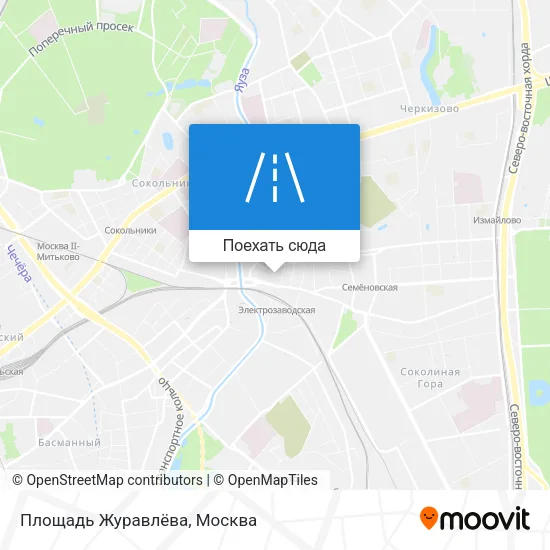 Карта Площадь Журавлёва