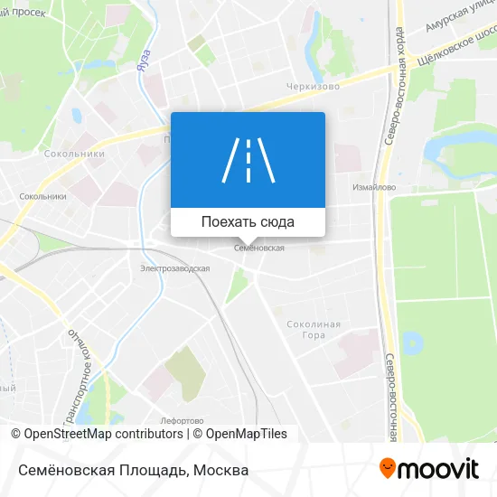 Карта Семёновская Площадь