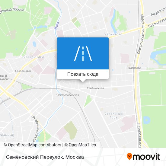 Карта Семёновский Переулок