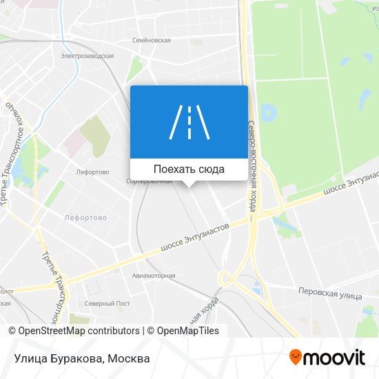 Карта Улица Буракова