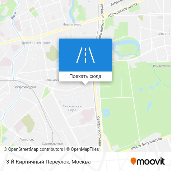 Карта 3-Й Кирпичный Переулок