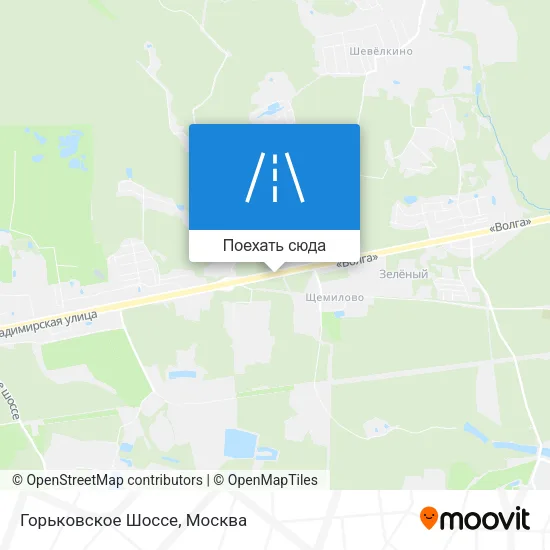 Карта Горьковское Шоссе