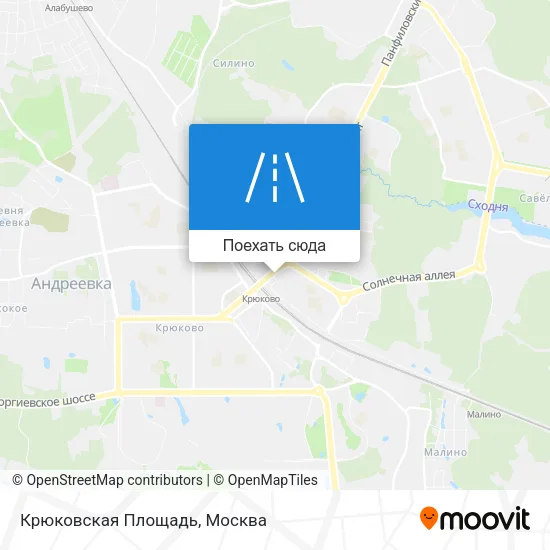 Карта Крюковская Площадь
