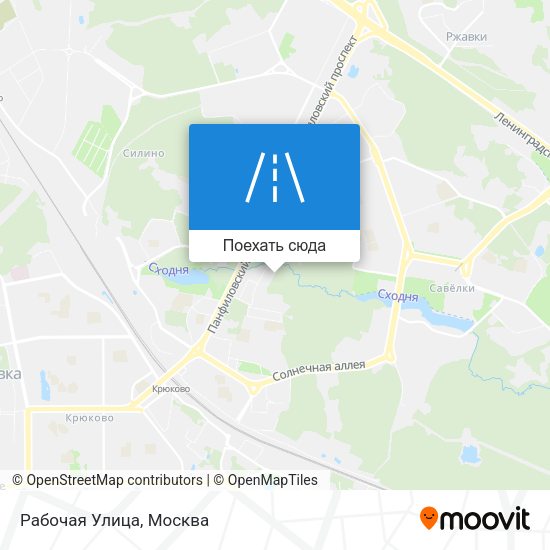 Карта Рабочая Улица