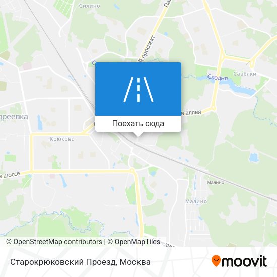 Карта Старокрюковский Проезд