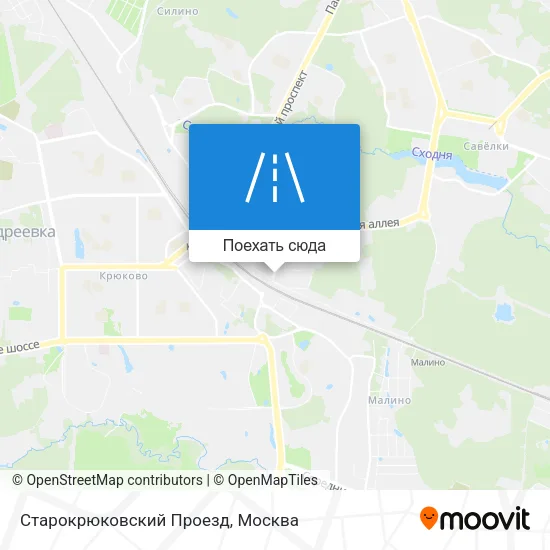 Карта Старокрюковский Проезд