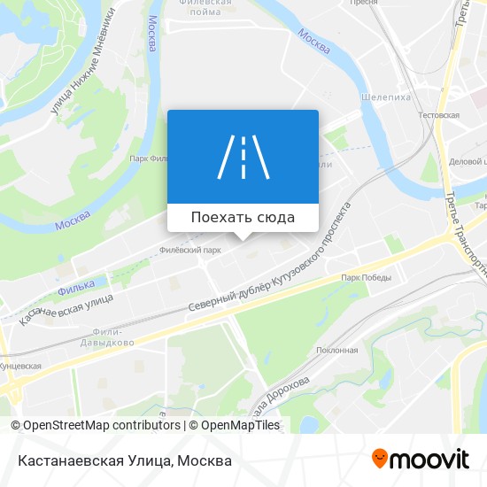 Карта Кастанаевская Улица