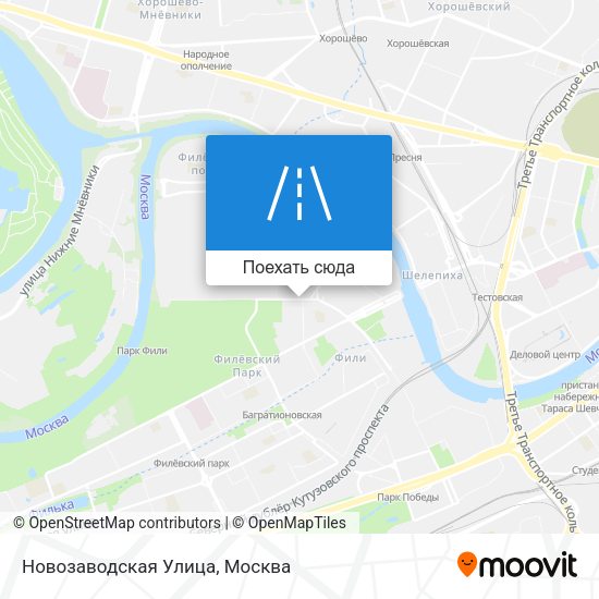 Карта Новозаводская Улица