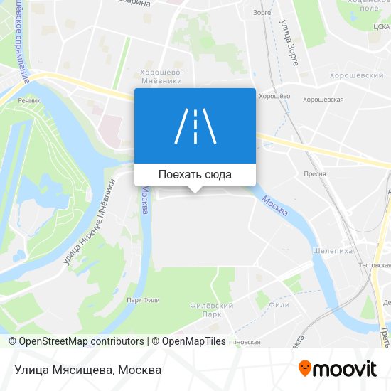 Карта Улица Мясищева
