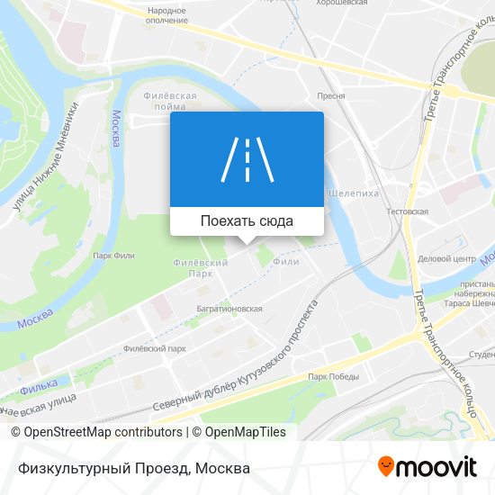 Карта Физкультурный Проезд