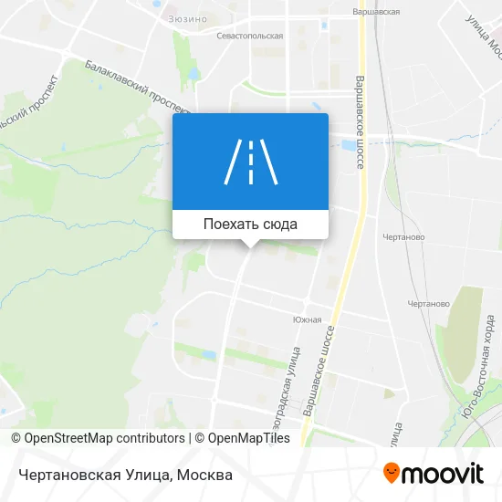 Карта Чертановская Улица