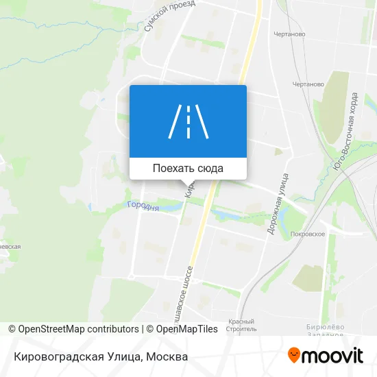 Карта Кировоградская Улица