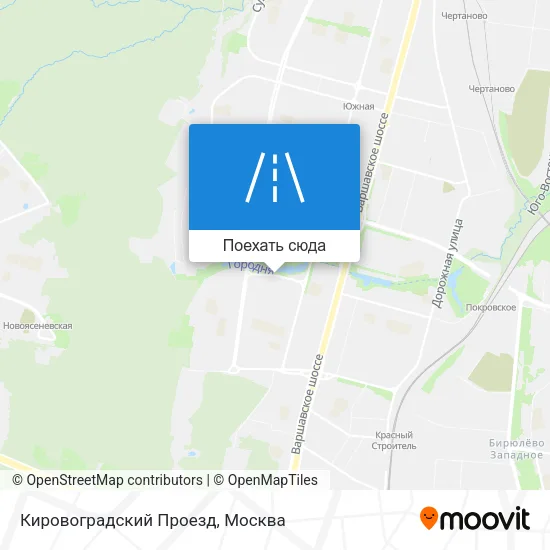 Карта Кировоградский Проезд