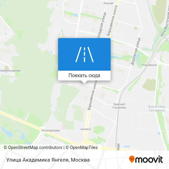 Карта Улица Академика Янгеля
