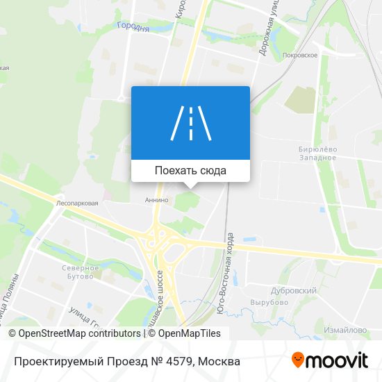 Карта Проектируемый Проезд № 4579
