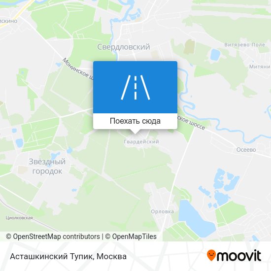 Карта Асташкинский Тупик