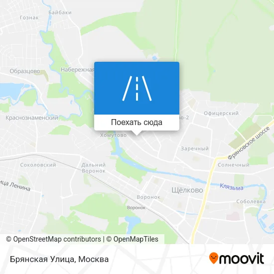 Карта Брянская Улица