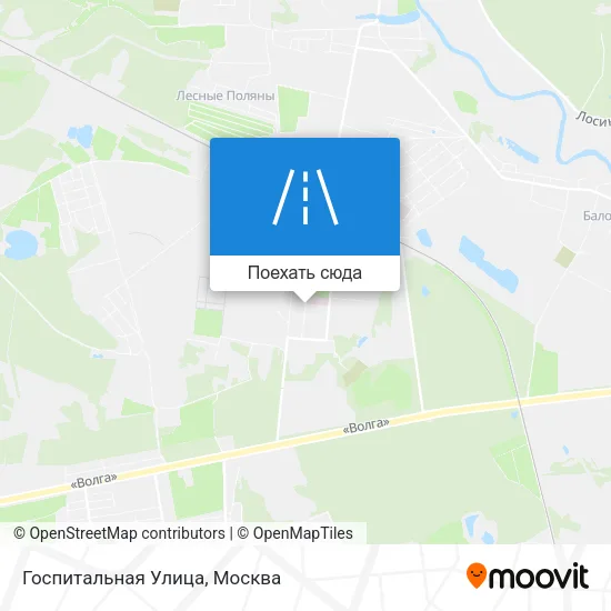 Карта Госпитальная Улица