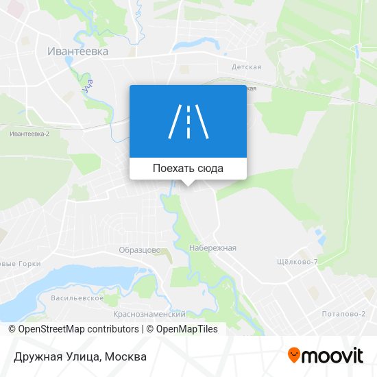 Карта Дружная Улица