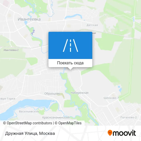 Карта Дружная Улица