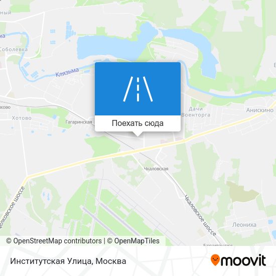 Карта Институтская Улица