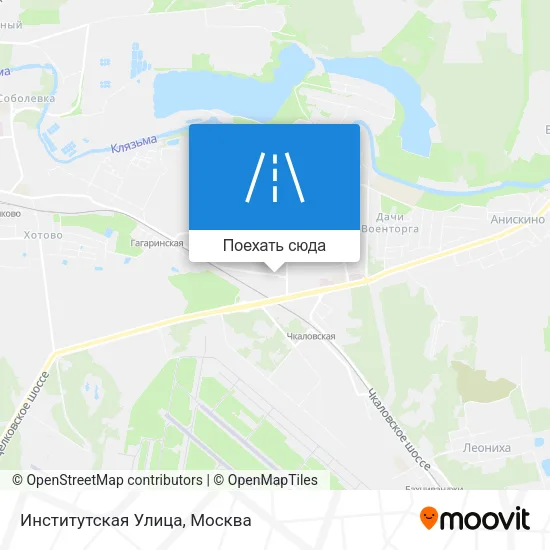 Карта Институтская Улица