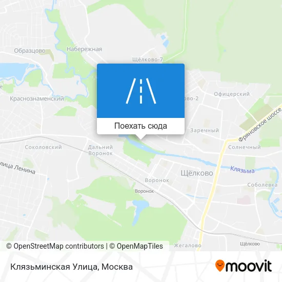 Карта Клязьминская Улица