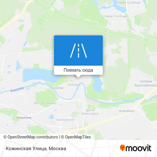 Карта Кожинская Улица
