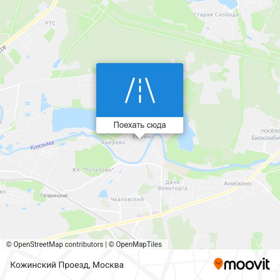 Карта Кожинский Проезд