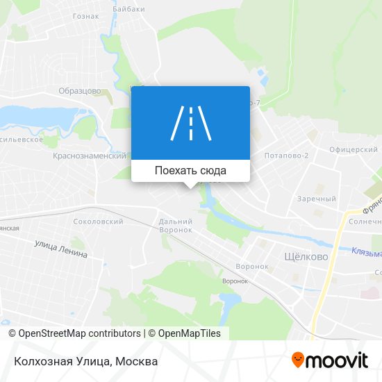 Карта Колхозная Улица