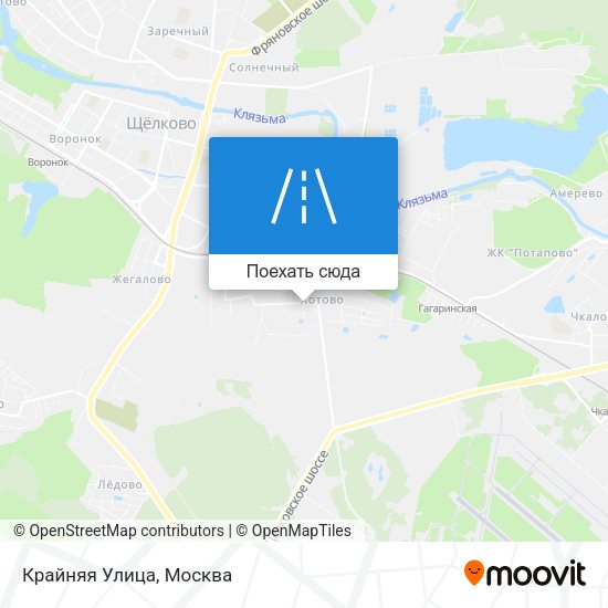 Карта Крайняя Улица