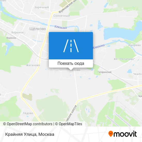Карта Крайняя Улица