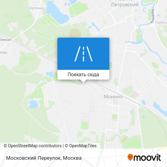 Карта Московский Переулок