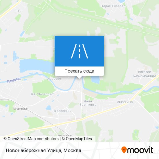 Карта Новонабережная Улица
