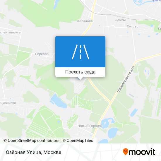 Карта Озёрная Улица