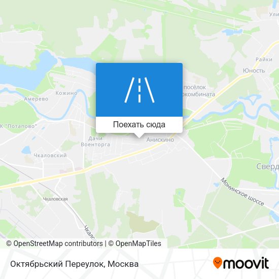 Карта Октябрьский Переулок